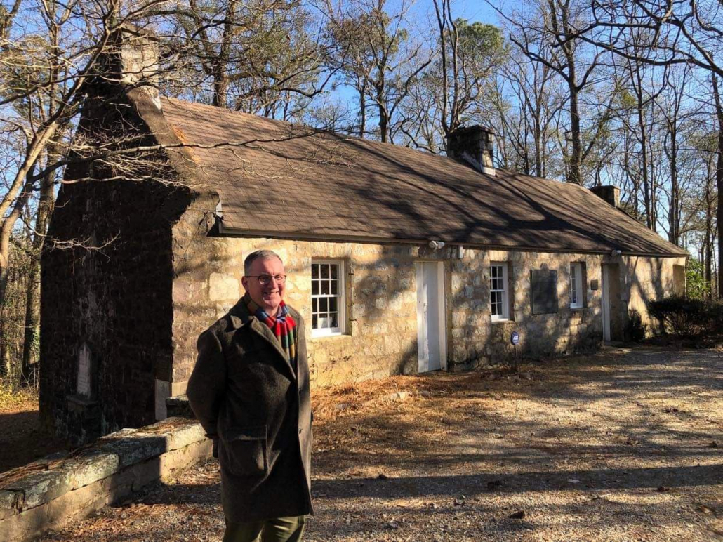 Alan Mackie, Director of GtD at the replica cottage of Robert Burns birthplace